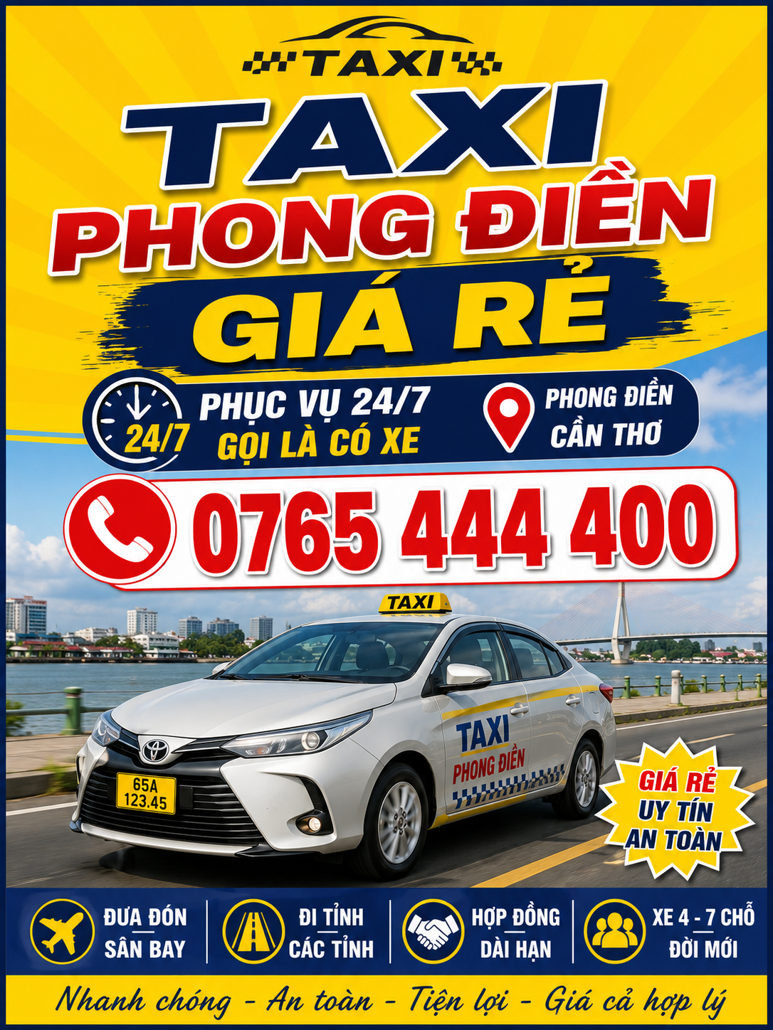 Taxi Phong Điền Cần Thơ giá rẻ