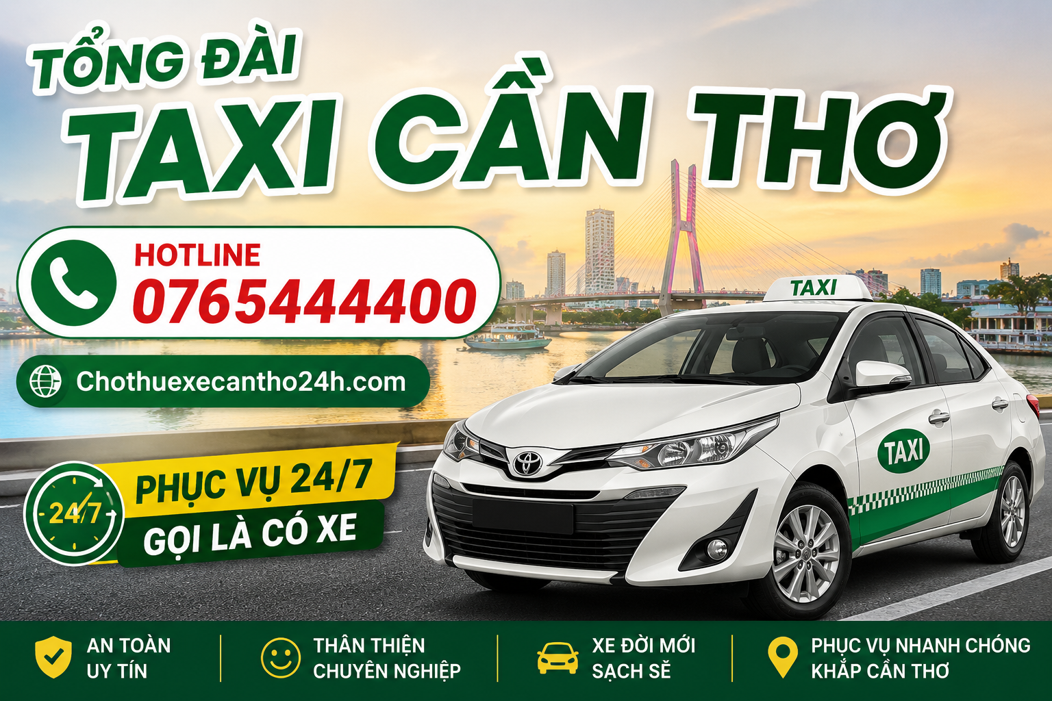Tổng đài taxi Cần Thơ