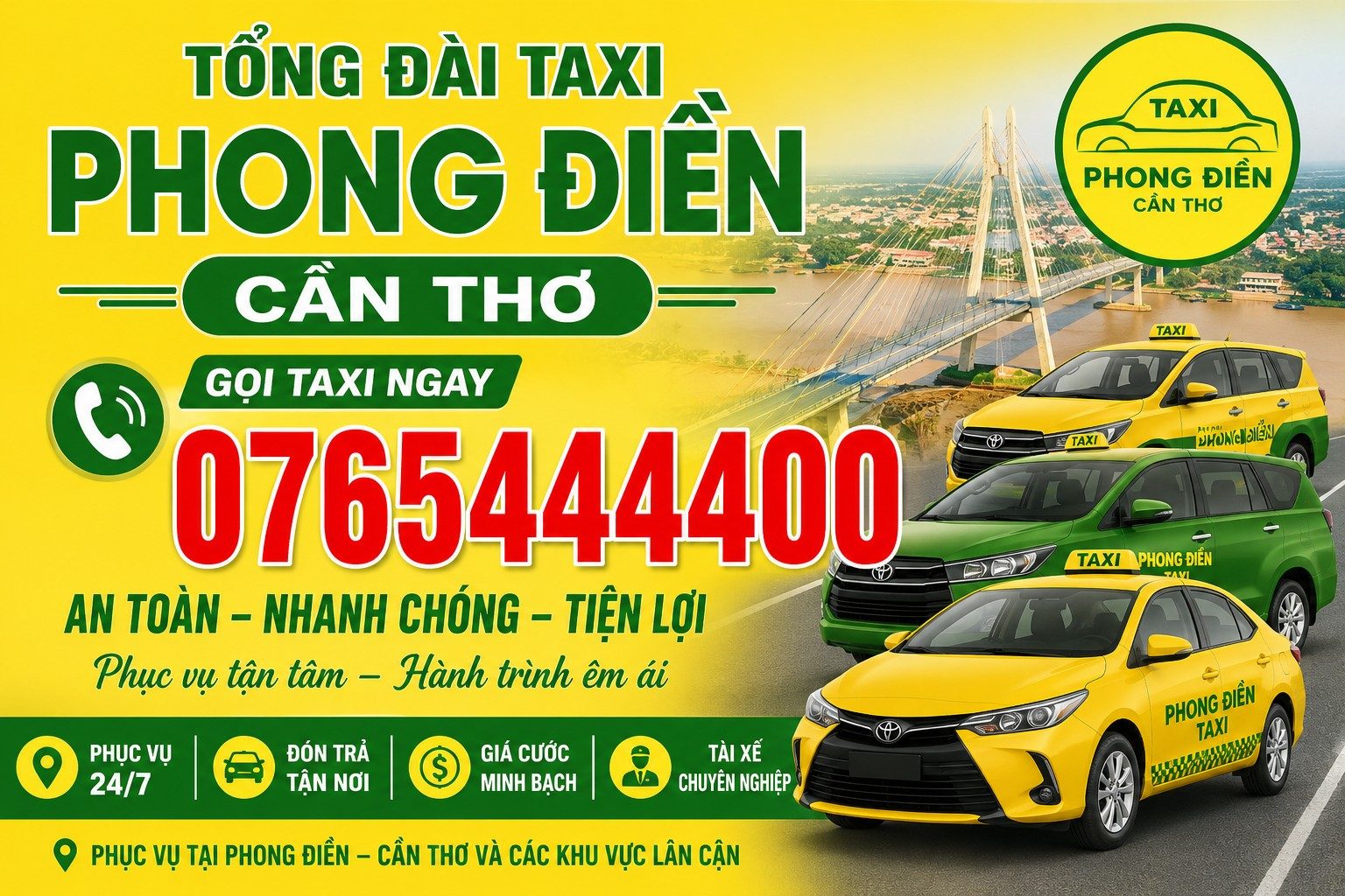 Tổng đài taxi Phong Điền Cần Thơ