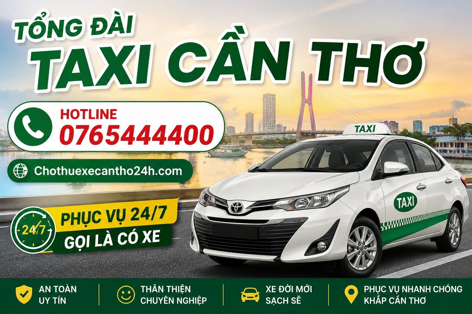 Tổng đài taxi cần thơ